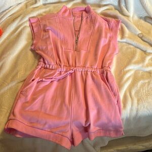 Pink romper size large